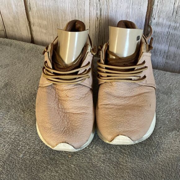 Esse ut Esse Fringe Nude Leather Sneakers Size 37 Made in Italy - Picture 2 of 11